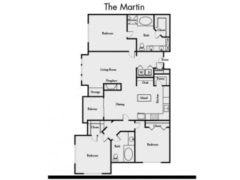 Martin Floor Plan at Mission Gate, Plano, TX, 75024