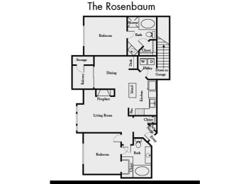 Rosenbaum Floor Plan at Mission Gate, Plano, Texas