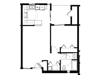  Floor Plan 2 Bedroom