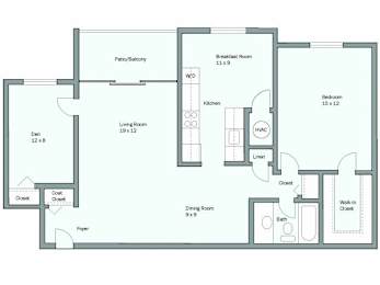  Floor Plan Langley - Den
