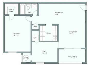  Floor Plan Maryland - Study