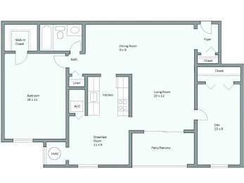  Floor Plan Maryland Deluxe - Den