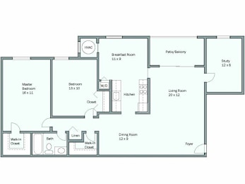  Floor Plan Mason - Study