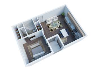 A2 Floor Plan at The View, Los Angeles, CA