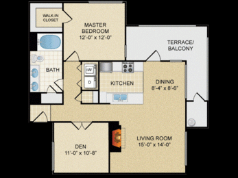 A3 1 bedroom 1 bath