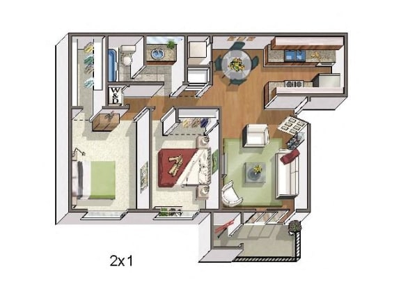 Floor Plan  Copper Flats Apartments 2 bed 1 bath 820 sqft