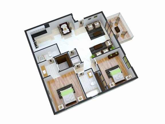 two bedroom apartment highland ca