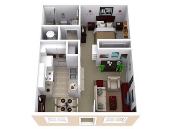 Zuni Classic Floor Plan  |Acacia Gardens