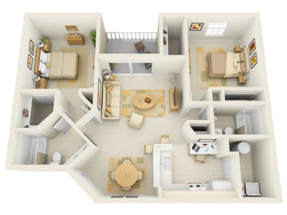 Brisa Floor Plan |Bay Breeze Villas