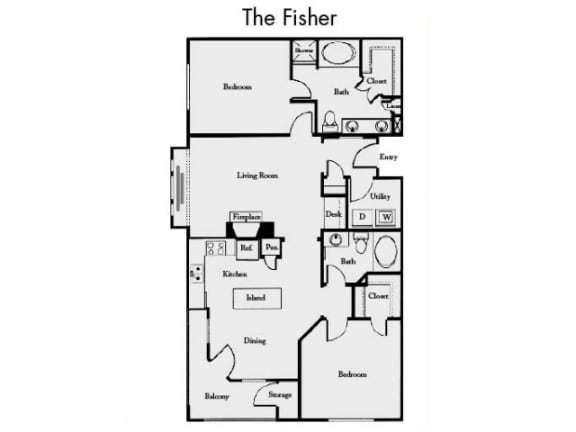 Fisher  Floor Plan at Mission Gate, Texas, 75024