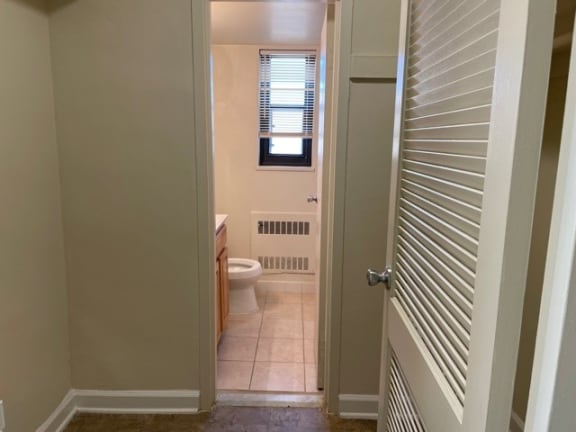 Walk-in closet with bedroom at 2400 Pennsylvania Avenue Apartments, Washington
