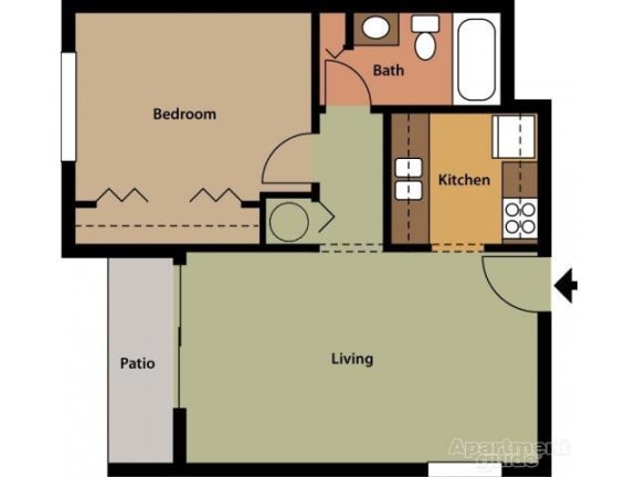 Palmer Renovated FloorPlan at St. Andrews Palm Beach, West Palm Beach Apartments, Florida