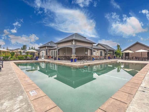 Heated Outdoor Seasonal Pool at BELLA SONOMA, Fife, WA