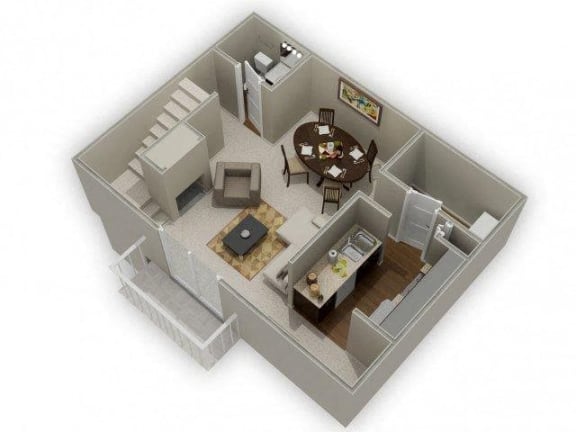 Two Bedroom 2.5 Bathroom Floor Plan Acacia