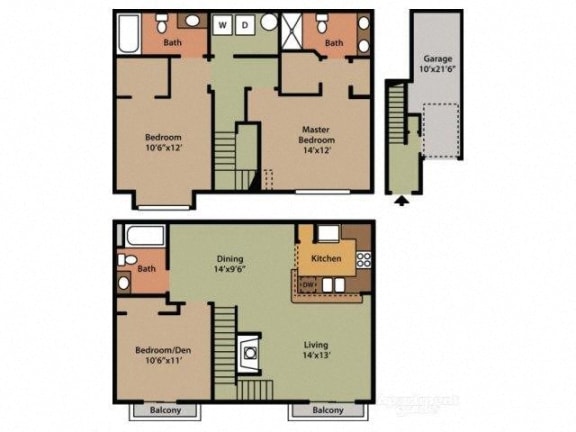 Three Bedroom Three Bathroom Floor Plan Willow