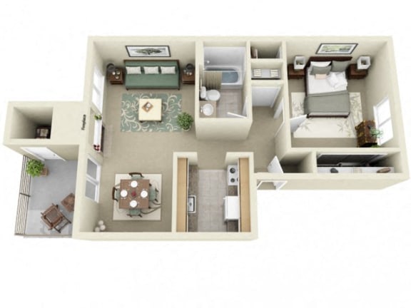Adams - 1Bed/1Bath Montair at Somerset Hill|Adams|1Bed/1Bath