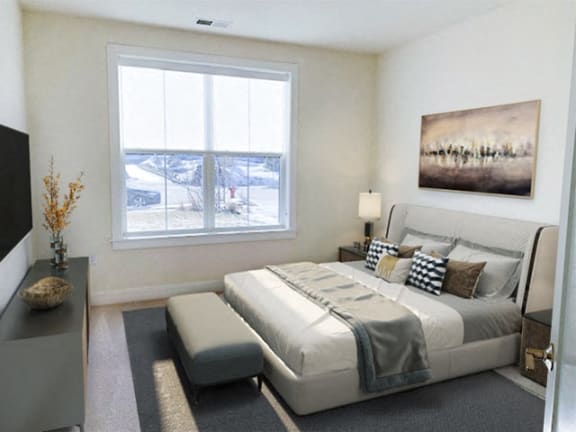 1x1C-Bedroom-at Poplar Creek Apartments, Brookfield
