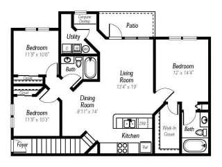 Jasper 2nd Floor Plan at Ashlar, Fort Myers