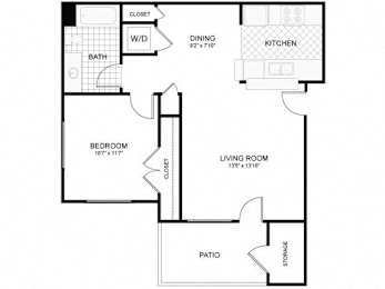  Floor Plan 1x1 SM