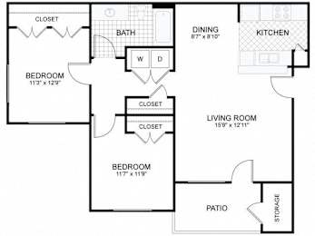  Floor Plan 2x1