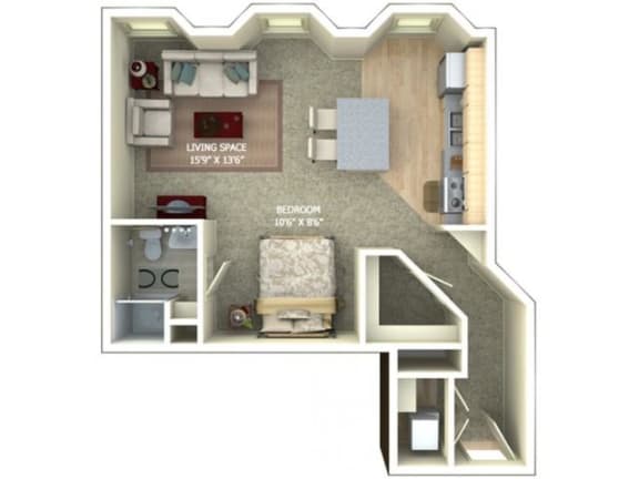 A3 Floor Plan |1600 Glenarm