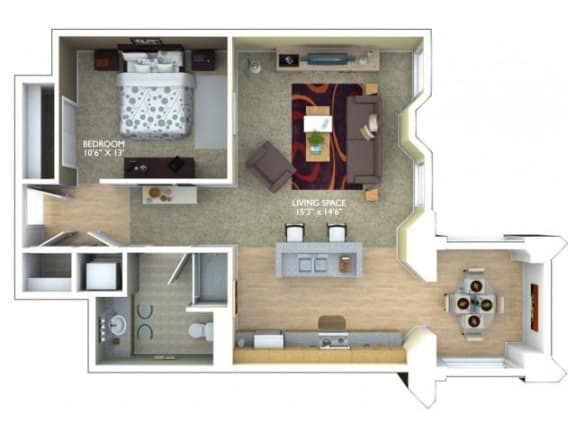 B1 Floor Plan |1600 Glenarm