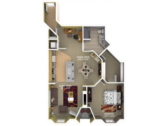 B4 Floor Plan |1600 Glenarm