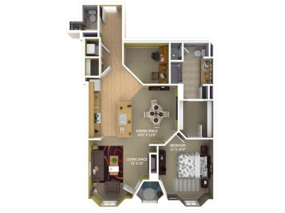 Floor Plan  B5 Floor Plan |1600 Glenarm