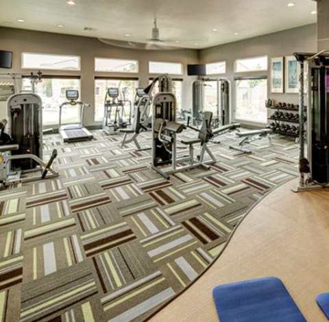 State-Of-The-Art Fitness Center-Fitness center- free weights, weighted machines, cardio machines