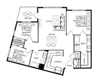 3 bed 2 bath A at Purl Apartments, San Diego, 92108