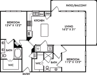 Floor Plan Hyde with Assigned Garage
