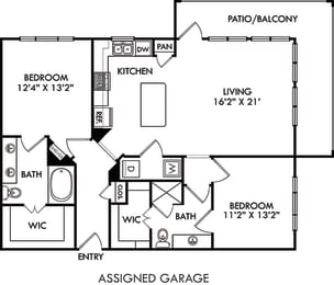  Floor Plan Hyde with Assigned Garage