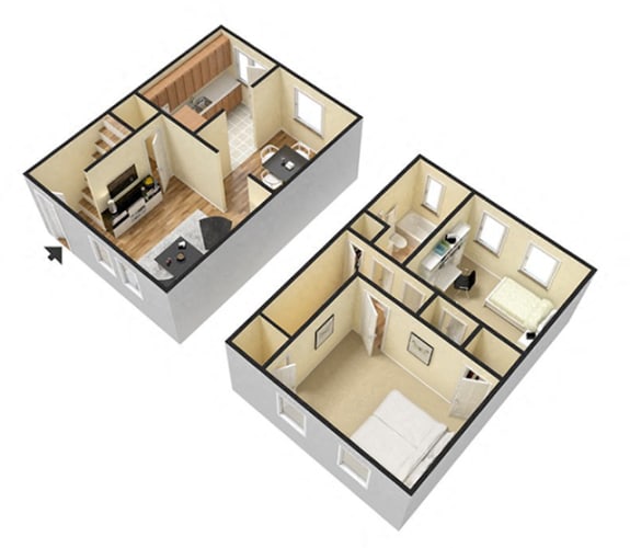 Floor Plan  2 Bedroom
