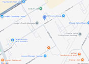 Thumbnail 4 of 4 - A map shows the location of a restaurant in relation to other businesses.