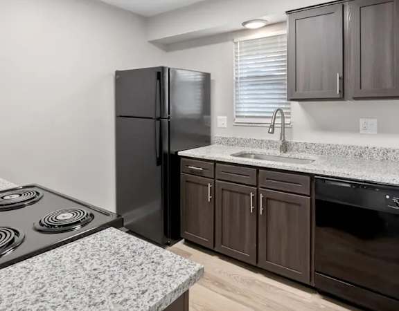 Kitchen with Fridge at Lexington Square, Kentucky, 40502