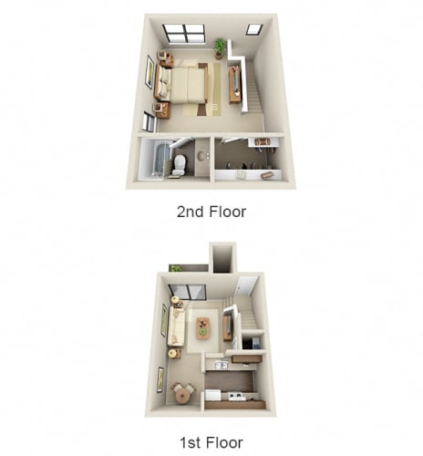 Floor Plan  1 1 Townhome