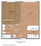 1 bed 1 bath F at Hickory Street Lofts Apartments, Denton, TX