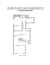  Floor Plan One Bedroom Floor Plan