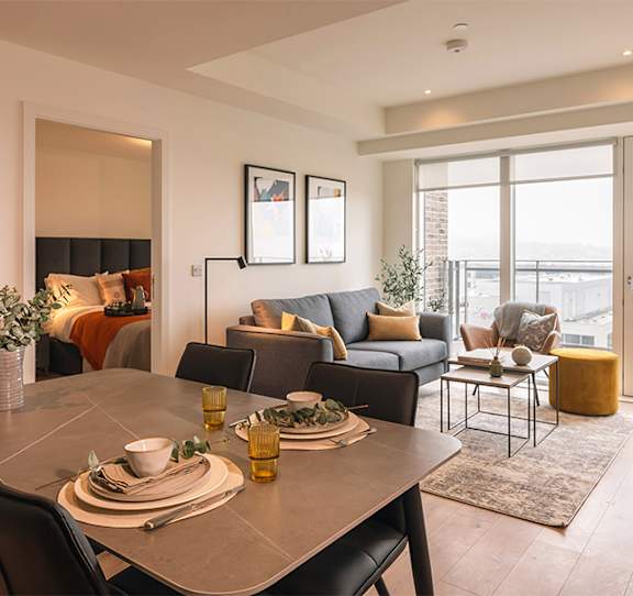 Our open-plan apartments are thoughtfully designed to maximise space and light, creating a bright, seamless living experience at Cherrywood Apartments, D18 VY3V, DUBLIN 18