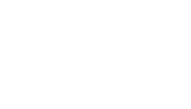 A black and white image of a logo for Teal Ridge Village, a stark living community.