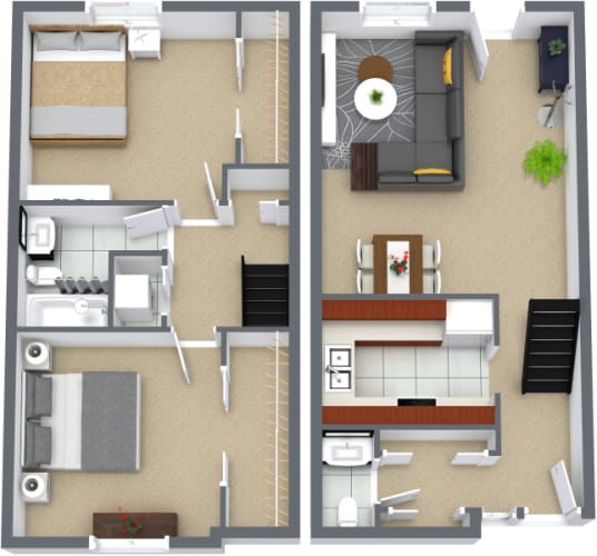 Floor Plan  2 Bedroom