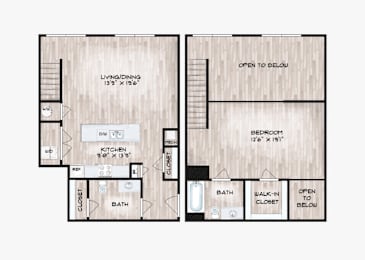  Floor Plan Townhouse B