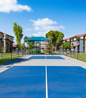 Community Pickleball Courts with Nets at Stillwater Apartments in Glendale, AZ-SMLAM.
