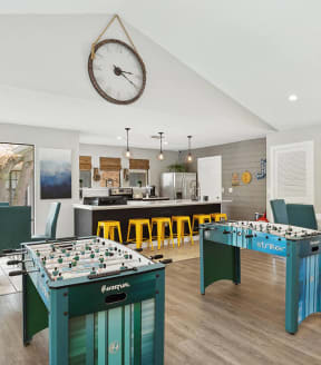 Community Clubhouse with Kitchenette and Game Tables at Grand Pavilion Apartments in Tampa, FL-SML.