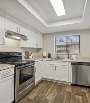 Model apartment kitchen