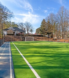 Soccer field and running track at Waterford Place