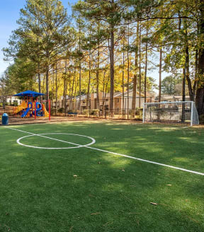 Soccer field and playground at Elevate at Jackson Creek
