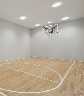 Indoor basketball court at Fountains at Point West