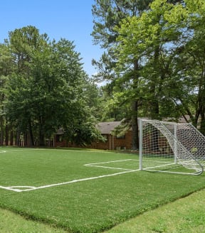 Soccer field at Spring Forest Apartments in Raleigh, NC