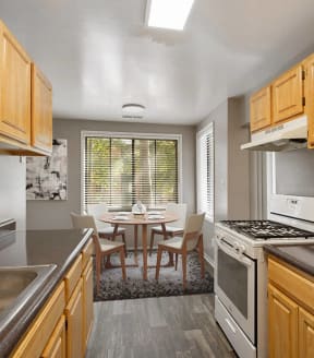 Model kitchen at Spring Parc Apartments in Silver Spring, MD